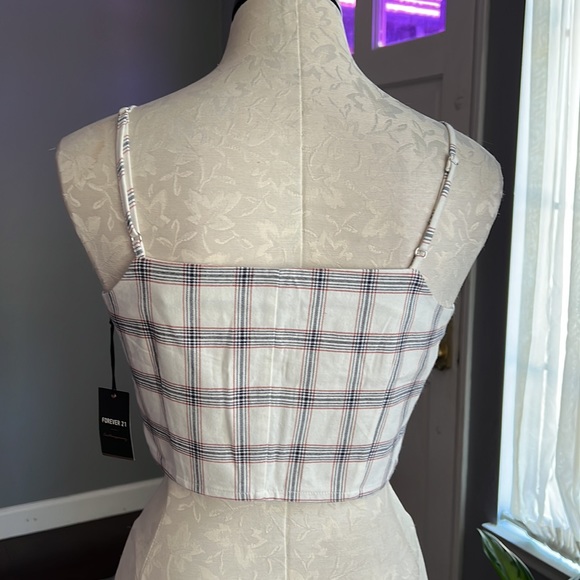Forever 21 Checkered Crop Cami Top - Picture 3 of 7